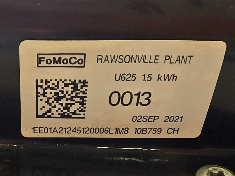 2020-2022 Ford Explorer Hybrid Battery